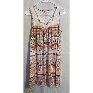 Cloth & People Boho Geometric Pattern Tank Summer Dress